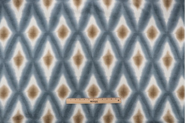 Richloom Renew Printed Brushed Drapery Fabric in Celest