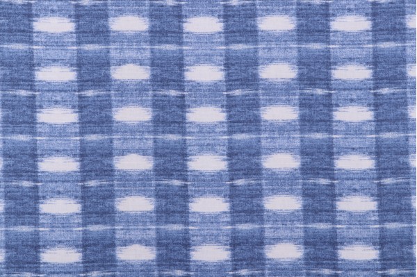 PK Lifestyles Studio Brushed Check Printed Cotton Drapery Fabric in Luna