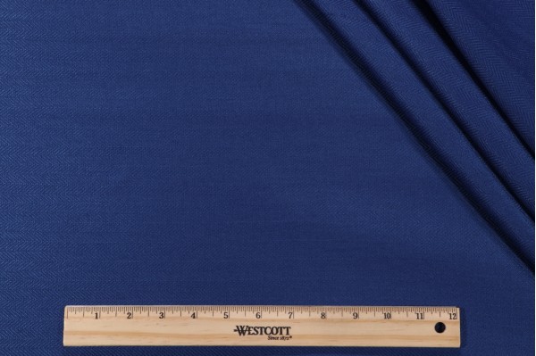PK Lifestyles Herringbone Polypropylene Woven Outdoor Fabric in Blue