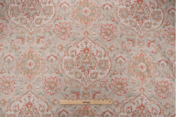 PK Lifestyles Caspian Printed Chenille Decorator Fabric in Sesame