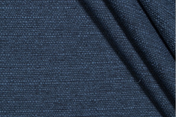 Cotswold Woven Upholstery Fabric in Deep Blue