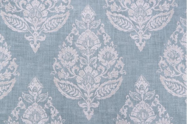 Jennifer Adams Lydia Printed Cotton Blend Drapery Fabric in 592-Spa for Covington