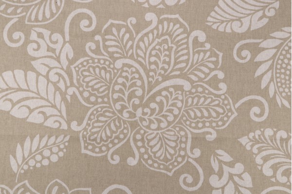 Thibaut Waterbury F99270 Printed Linen Blend Drapery Fabric in Beige