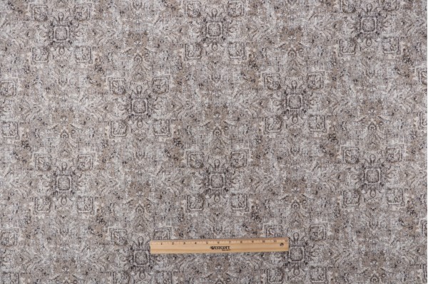TFA Hoya Woven Chenille Upholstery Fabric in Stone 