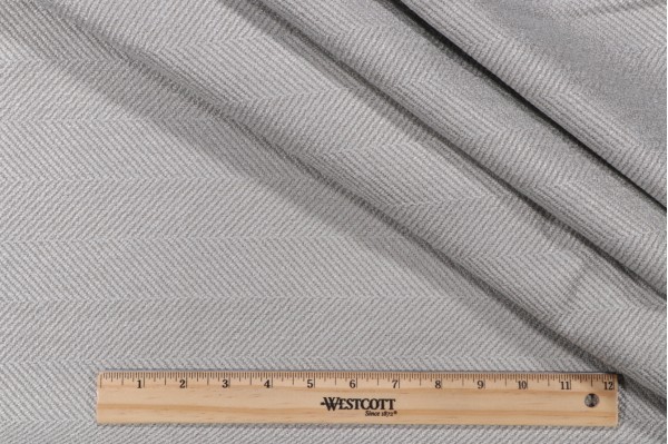 Valdese Weavers Jumper Woven Crypton Home Finish Upholstery Fabric in Platinum