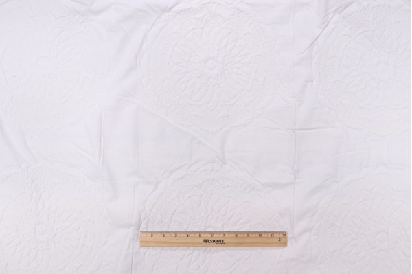 Aristica Matelasse Upholstery Fabric in Angora