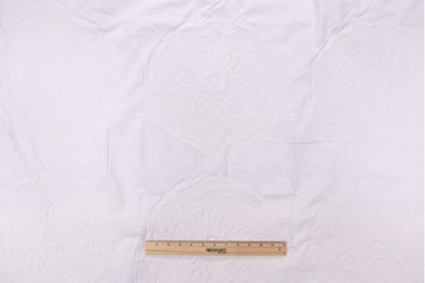 Aristica Matelasse Upholstery Fabric in Angora