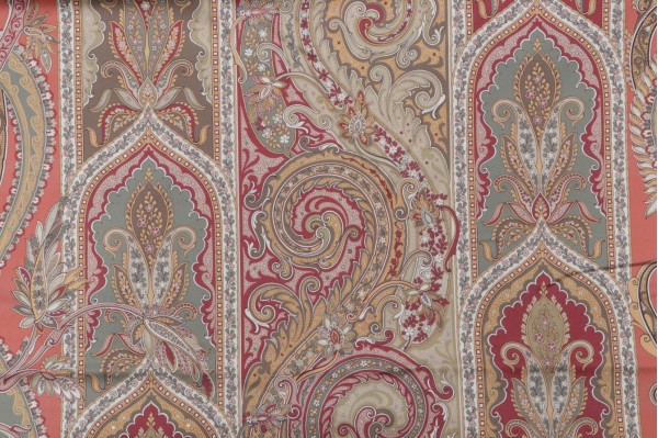 Click for 2.13 Yards Brienno Printed Cotton Drapery Fabric in Rosa Brienno Printed Cotton Drapery Fabric in Rosa