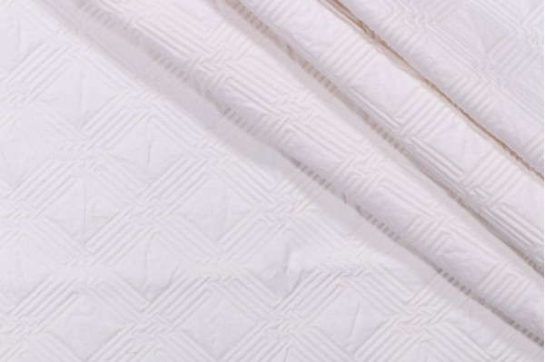 Noel Matelasse Upholstery Fabric in Angora