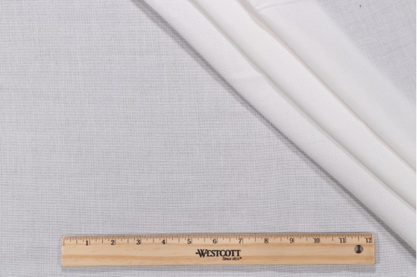 Sunbrella Mist Sheer Drapery Weight Solution Dyed Acrylic Outdoor Fabric in Snow