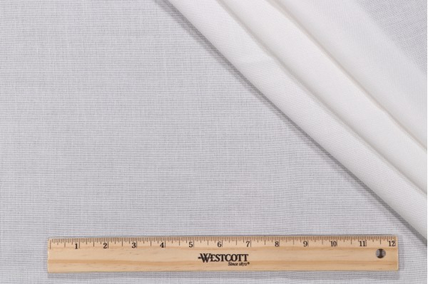 Click for 3.88 Yards Sunbrella Mist Sheer Drapery Weight Solution Dyed Acrylic Outdoor Fabric in Snow Sunbrella Mist Sheer Drapery Weight Solution Dyed Acrylic Outdoor Fabric in Snow