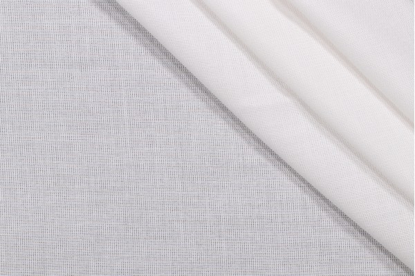 Click for 3.88 Yards Sunbrella Mist Sheer Drapery Weight Solution Dyed Acrylic Outdoor Fabric in Snow Sunbrella Mist Sheer Drapery Weight Solution Dyed Acrylic Outdoor Fabric in Snow