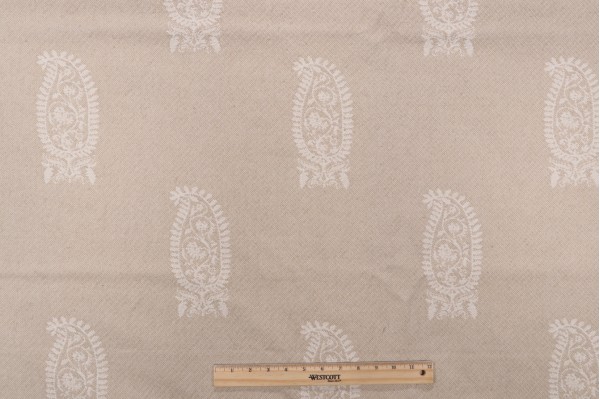 Click for 2.25 Yards Merdock Woven Upholstery Fabric in Cream Merdock Woven Upholstery Fabric in Cream