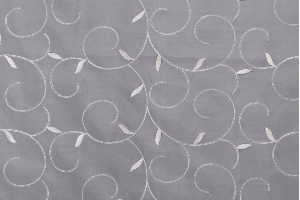 Click for 1.13 Yards Lillie Embroidered Sheer Drapery Fabric in Cream Lillie Embroidered Sheer Drapery Fabric in Cream