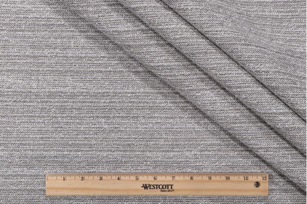 1 Yard Outdura Chic Woven Solution Dyed Acrylic Outdoor Fabric in Smoke