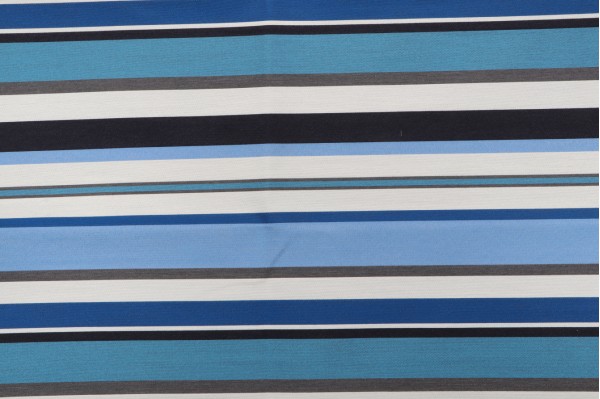 .75 Yard Arc Com Sonata Stripe 63060-11 Woven Outdoor Fabric in Ocean
