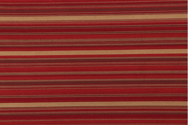 Townsend Stripe Woven Decorator Fabric in Ruby