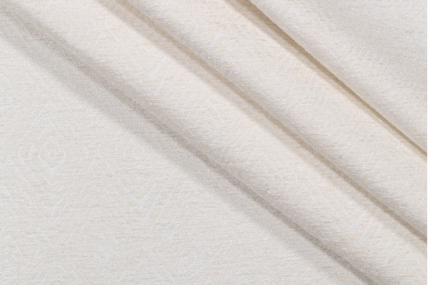 Kelly Ripa Home Set In Motion Woven Chenille Upholstery Fabric in Ivory