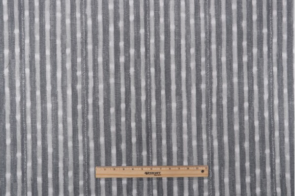 P Kaufmann Dalian Printed Polyester Drapery Fabric in Pewter