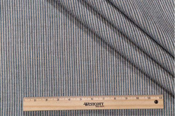 P Kaufmann Bottom Line Woven Chenille Upholstery Fabric in Storm