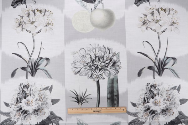 P Kaufmann Le Printemps Printed Cotton Drapery Fabric in Orchid