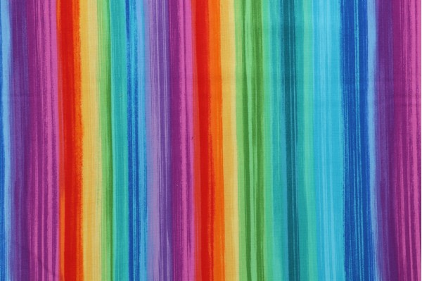 Timeless Treasures Ocean Life - Stripe Printed Cotton Craft Fabric in Bright 