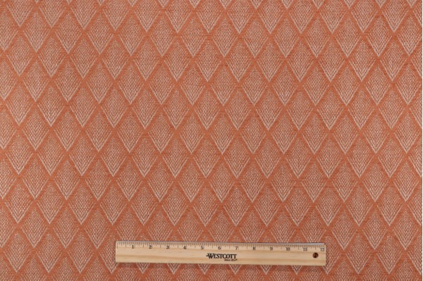 Crypton Hazel High Performance Woven Chenille Upholstery Fabric in Salmon 