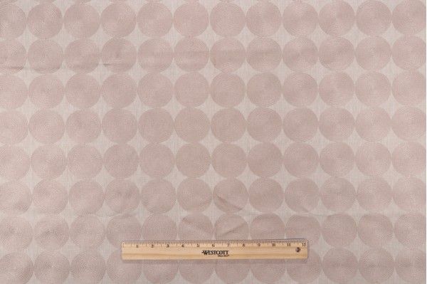 Valiant Fabrics Twirl Embroidered Drapery Fabric in Fawn 