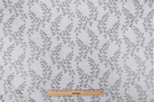 Valiant Fabrics Cadillac Embroidered Drapery Fabric in Forest 