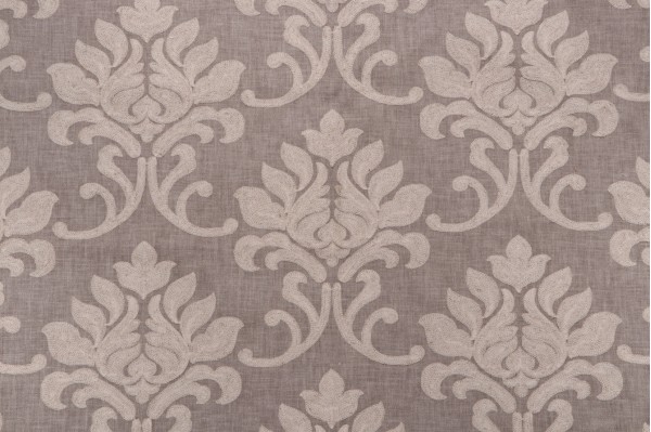 Valiant Fabrics Provence Embroidered Drapery Fabric in Natural 