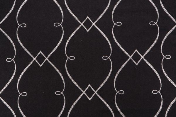 Valiant Fabrics Zoey Embroidered Drapery Fabric in Opal 