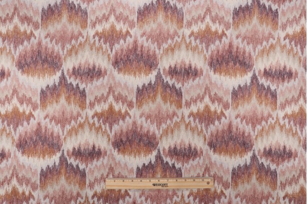 Valiant Fabrics Amiah Embroidered Drapery Fabric in Blush 