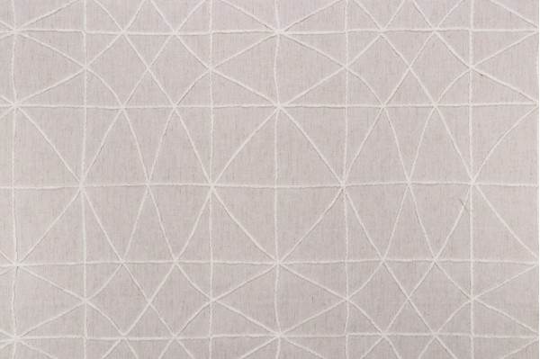 Hamilton Katy Embroidered Drapery Fabric in Natural 