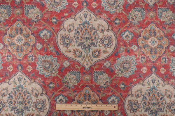 Click for PK Lifestyles Caspian Printed Chenille Decorator Fabric in Henna  PK Lifestyles Caspian Printed Chenille Decorator Fabric in Henna