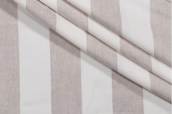Lino Textiles Montauk Woven Linen Decorator Fabric in Oatmeal 