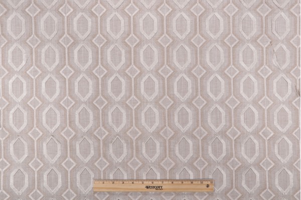 Waverly Maisie Emb Embroidered Drapery Fabric in Smoke 