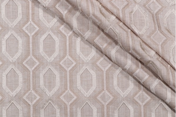 Waverly Maisie Emb Embroidered Drapery Fabric in Smoke 