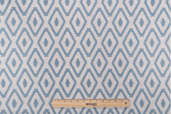 Click for 1 Yards Valiant Fabrics Canyon Embroidered Drapery Fabric in Dresden Valiant Fabrics Canyon Embroidered Drapery Fabric in Dresden