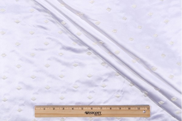 Valiant Fabrics Summit Embroidered Drapery Fabric in Ivory