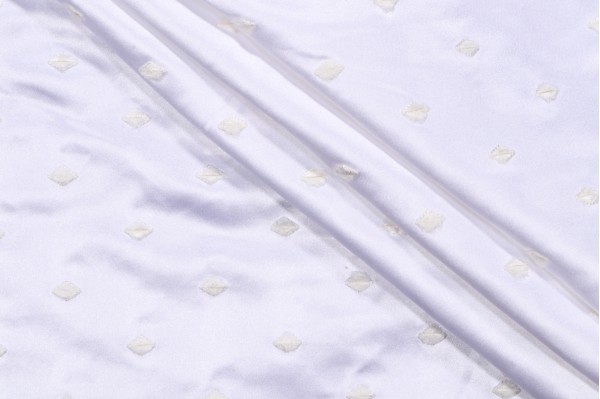 Valiant Fabrics Summit Embroidered Drapery Fabric in Ivory
