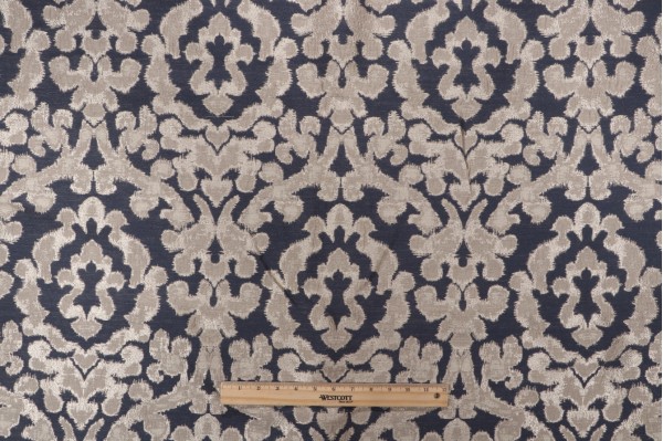 Keese Woven Decorator Fabric in Navy Sparkle