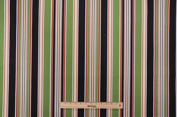 Richloom Eastbay Printed Polyester Outdoor Fabric in Noir