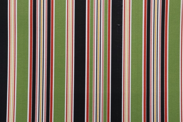 Richloom Eastbay Printed Polyester Outdoor Fabric in Noir