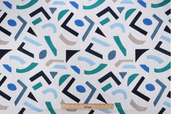 PK Lifestyles Oslo Embroidered Drapery Fabric in Horizon