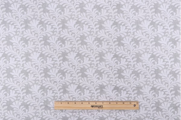 Waverly Milly Printed Cotton Drapery Fabric in Cloud 