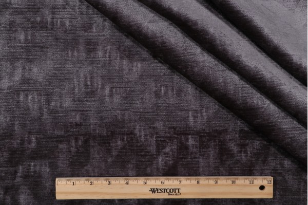 PK Lifestyles Soft Spoken Woven Chenille Upholstery Fabric in Iron 