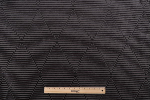 P Kaufmann Outline Woven Chenille Upholstery Fabric in Thunder 