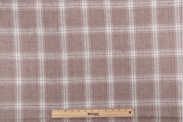 P Kaufmann Preston Woven Linen Decorator Fabric in Shitake 