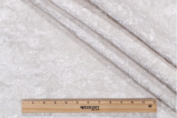 PK Lifestyles Splendor Velvet Upholstery Fabric in Pearl 