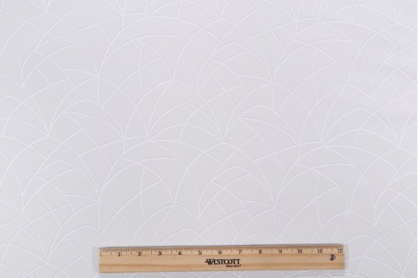Click for PK Lifestyles Curvature Embroidered Velveteen Decorator Fabric in Snow  PK Lifestyles Curvature Embroidered Velveteen Decorator Fabric in Snow